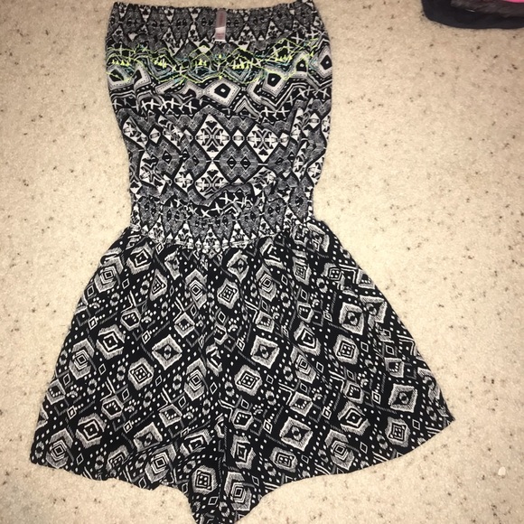 Other - Target Romper Strapless black and white